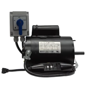 1 HP Heavy Duty Elite TENV Wired Boat Lift Motor with Base