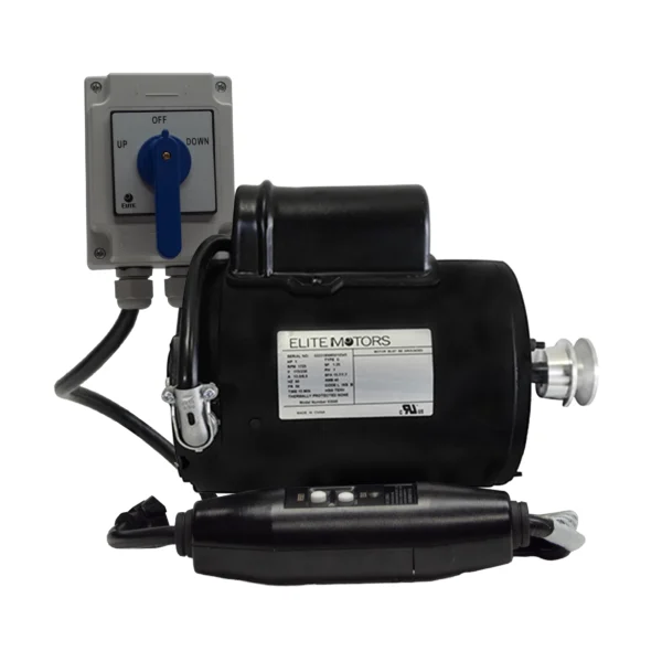 1.5 HP Elite TENV Wired Boat Lift Motor with Base