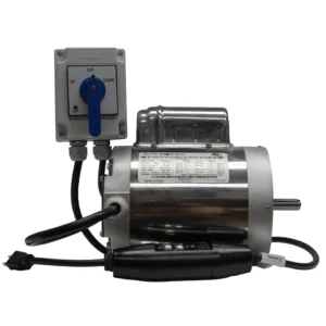 1 HP Elite TENV Stainless Wired Boat Lift Motor with Base