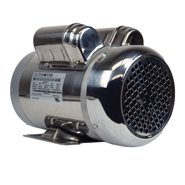 1.5 HP Elite TEFC Stainless Electric Motor with Base