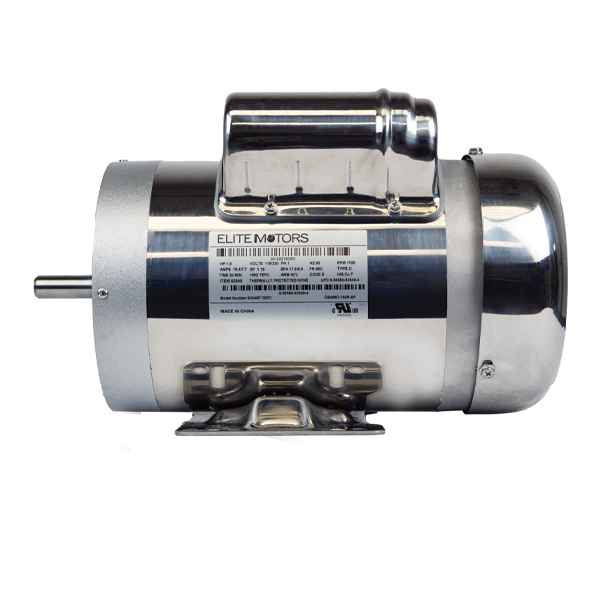 1.5 HP Elite TEFC Stainless Electric Motor with Base