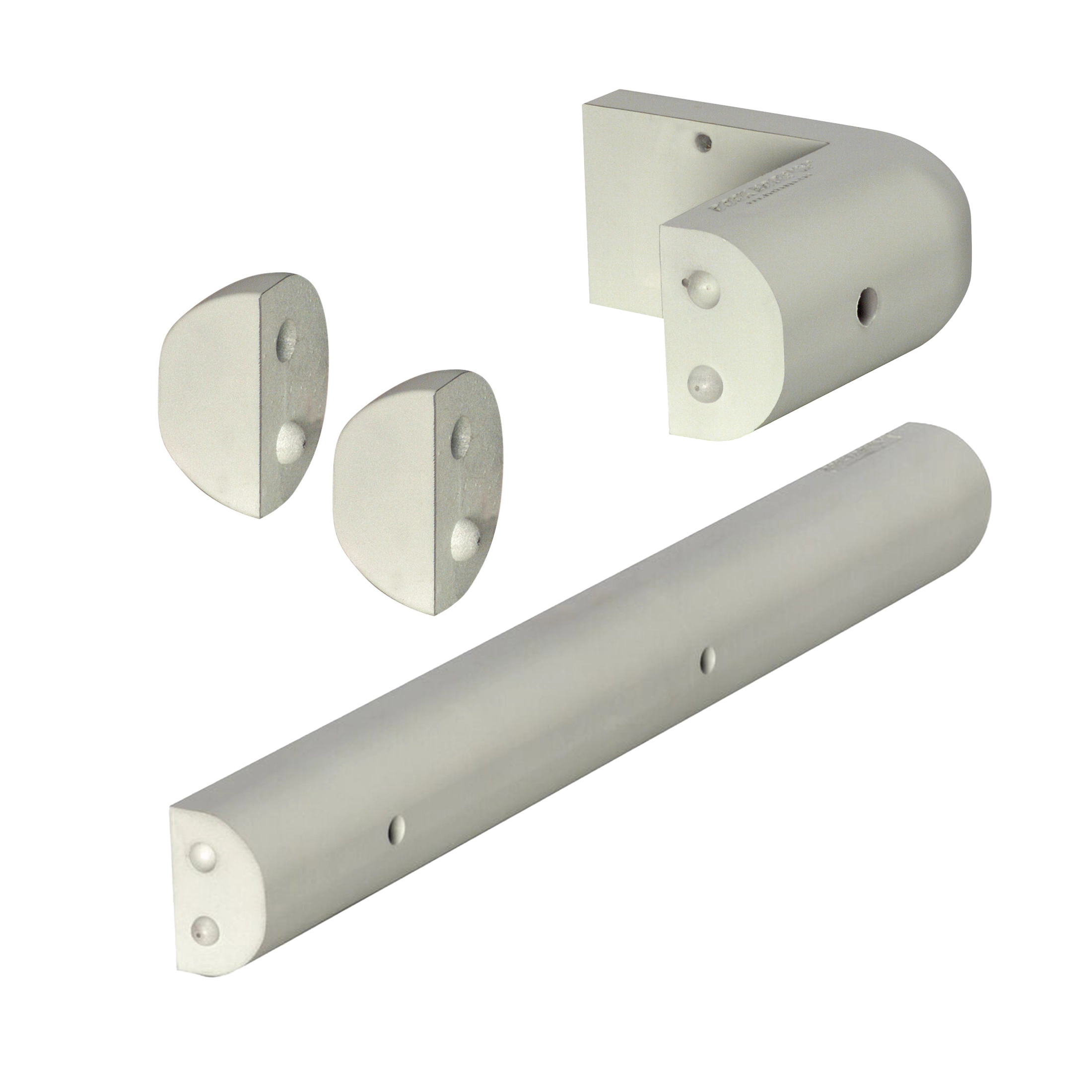 thumbnail interactive-video image 1 of Post Bumpers P-Shape Edge Dock Bumper - 8 Foot White Vinyl Protection For Boat Docks C 226063 1 of 11