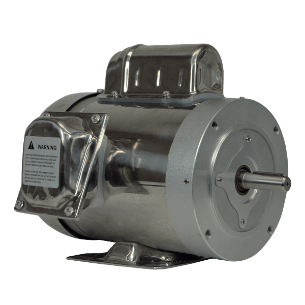 1 HP Elite TEFC Stainless Electric Motor With Base