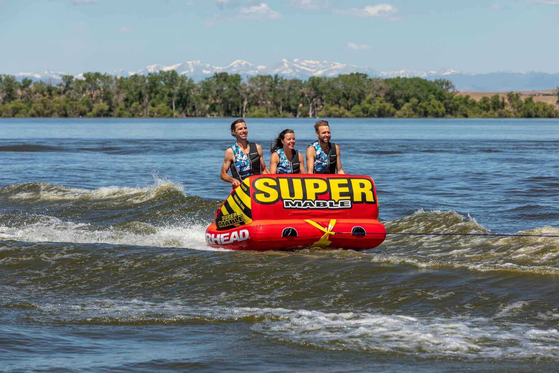 Super MableĀ® | 1-3 Rider Towable Tube for Boating image 1