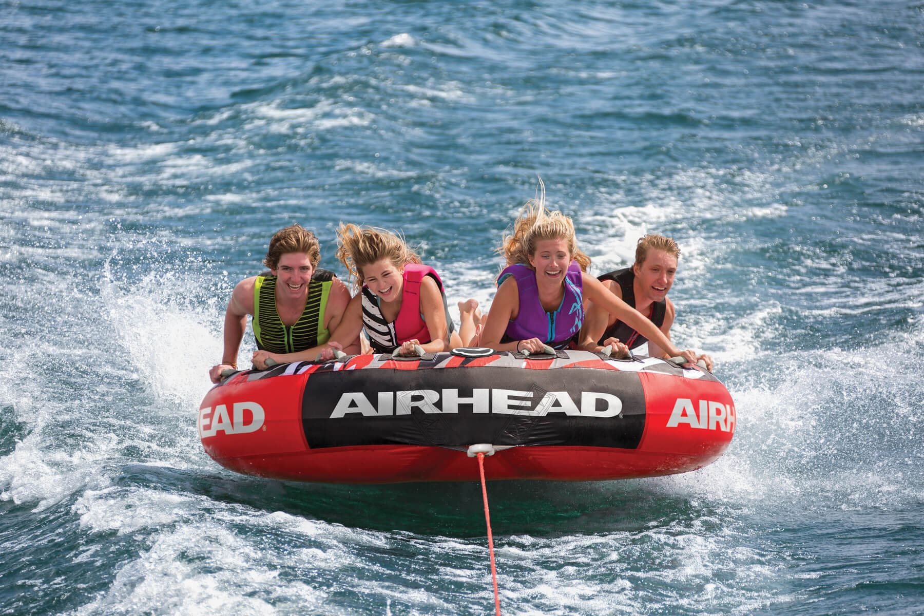 Mega Slice | 1-4 Rider Towable Tube for Boating image 1